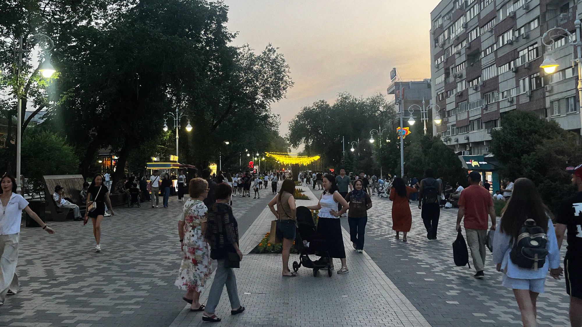Arbat Almaty is one of the major shopping precincts in the city, coming alive in the evening with street performers and a night market. If you are looking for an anchor point for where to locate yourself in the city, somewhere within a 45-minute walk of this street should put you in a good position.