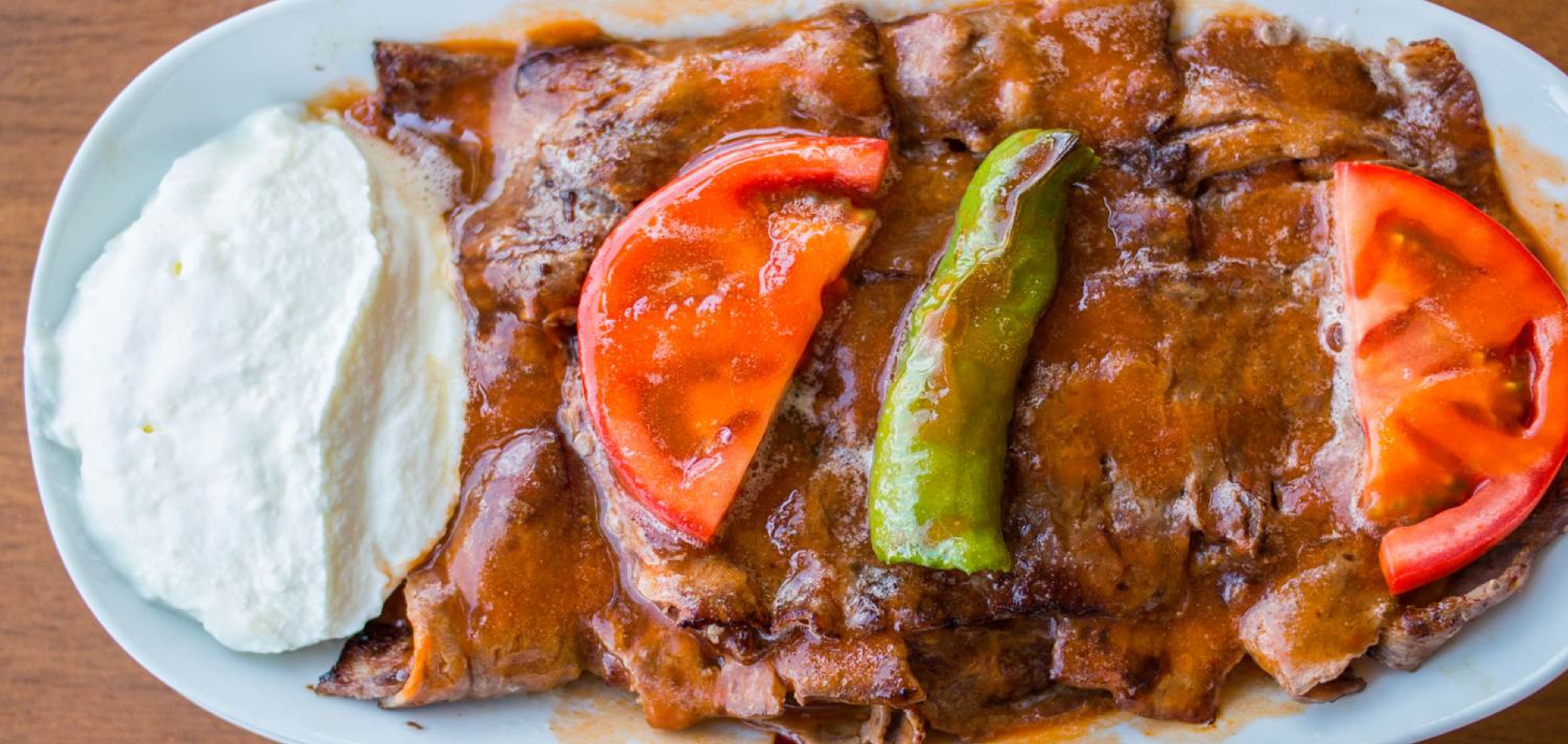 Sample an İskender kebap