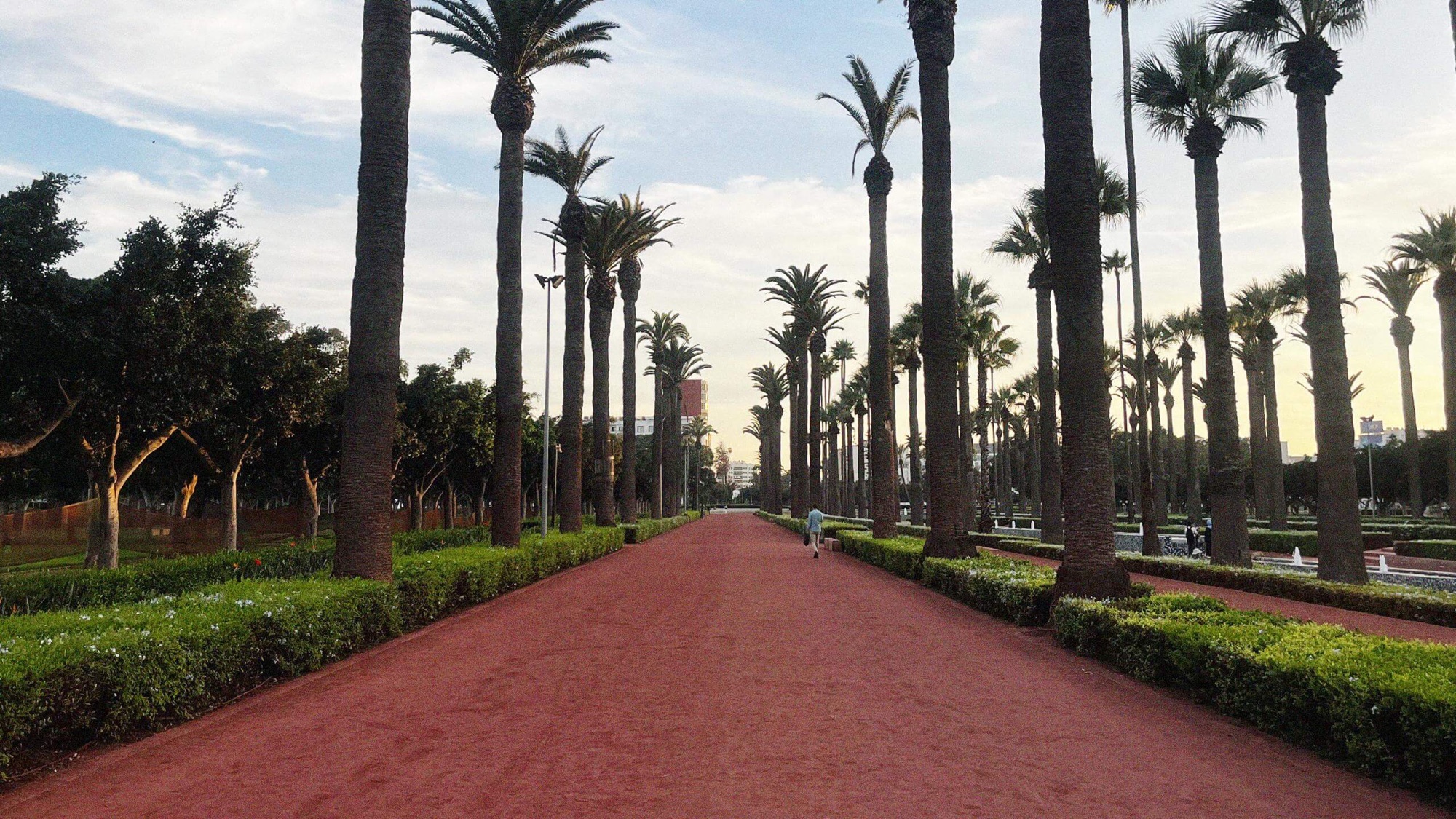 Situated close to the geographical centre of the city, the Arab League Park is a fantastically well-landscaped garden, ideal for an early morning or late evening run if you don't want to compete with the often chaotic and aggressive nature of Moroccan drivers on the roads.