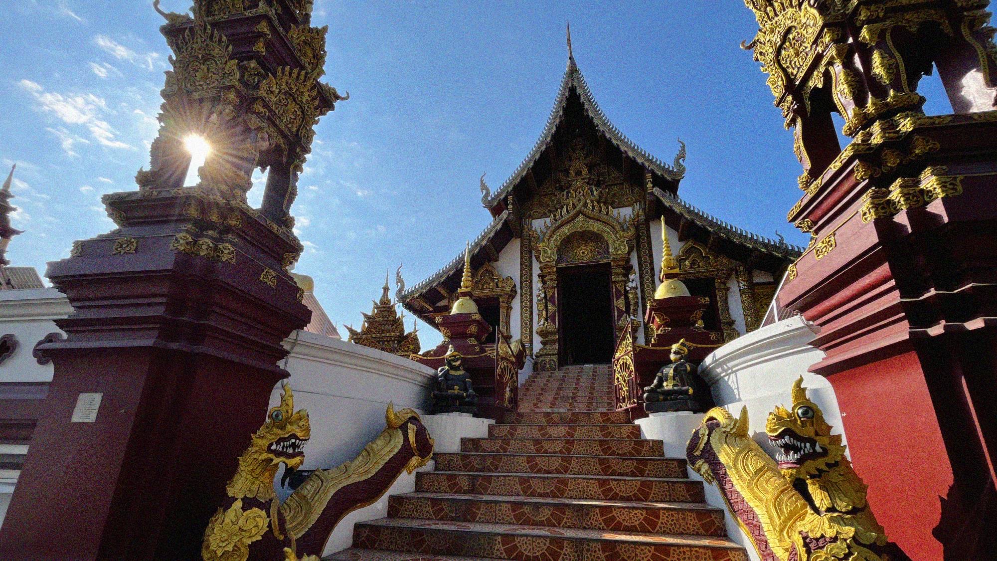 Wherever you walk across the city, you'll inevitably stumble across numerous Buddhist temples known as wats, with a particularly high concentration within the Old City. If planning a day of visits, dress modestly when entering the temples themselves.
