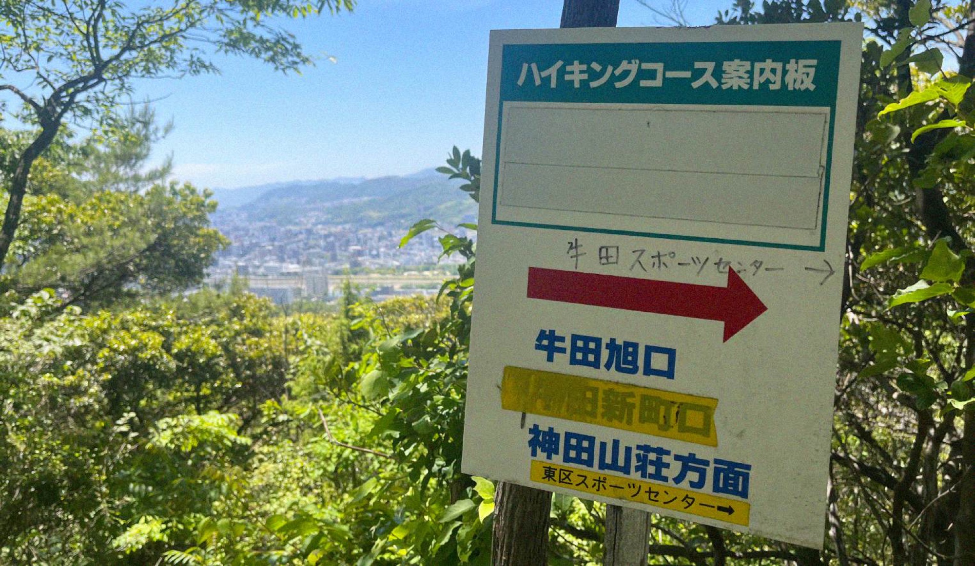 If you are looking to hike on the city perimeters these can be easily mistaken for warning notices but translate as guides to trailheads (I could entirely be wrong on this).
