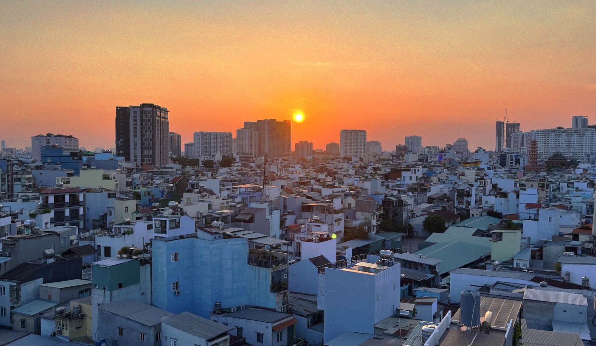 Ho Chi Minh has no shortage of great rooftops to watch the routinely clear sunset. The Thương Rooftop in District 4 offers a panoramic views across the city with reasonable drink prices.