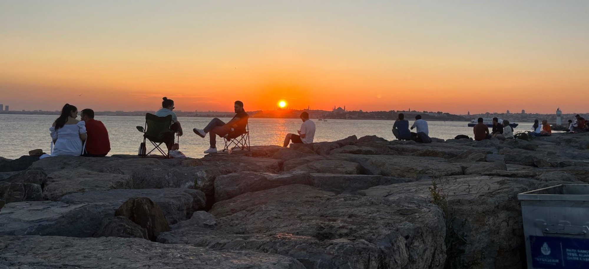 Watch the sunset at Moda Park