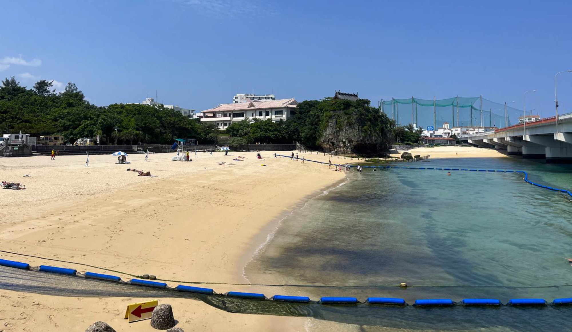 Naminoue Beach was the only real option I could find for sunbathing or swimming near the center of Naha. You're probably better off looking elsewhere on the island if intending to spend a lot of time at the beach.
