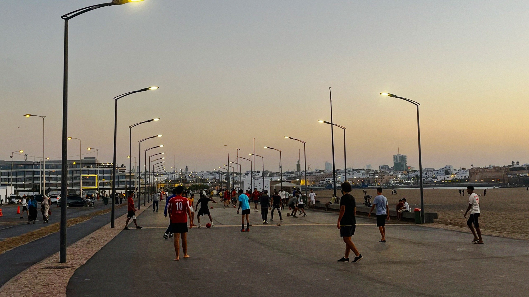 Moroccans' national love of football sees them possess an incredible ability to turn any piece of unoccupied public space into an informal pitch. Expect to see games being played from the minute the sun rises, late into the evening.