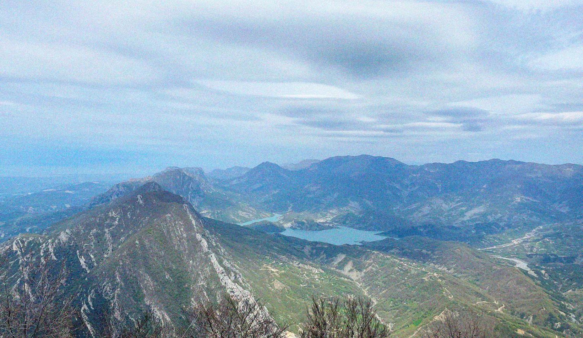 View from the summit of Dajti, it's around an hours walk from the cable cart station with a variety of other peaks to explore.
